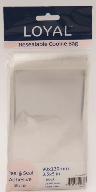 3.5" x 5" CLEAR TREAT BAGS 100CT RCB130