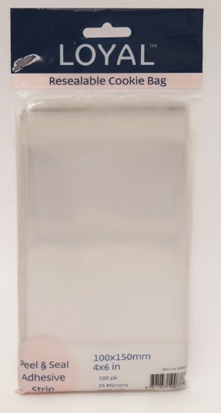 4" x 6" CLEAR TREAT BAGS 100CT RCB150