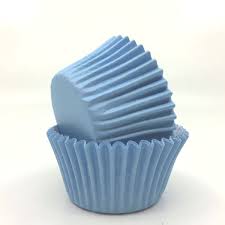 Paper Baking Cups Blue Light #1 100ct