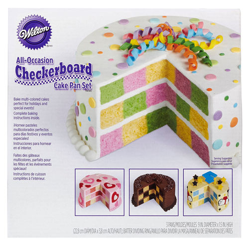 CHECKERBOARD CAKE SET 2105-9961