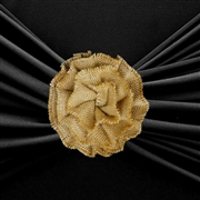 Natural Tone Jute Burlap Decoration-Floral