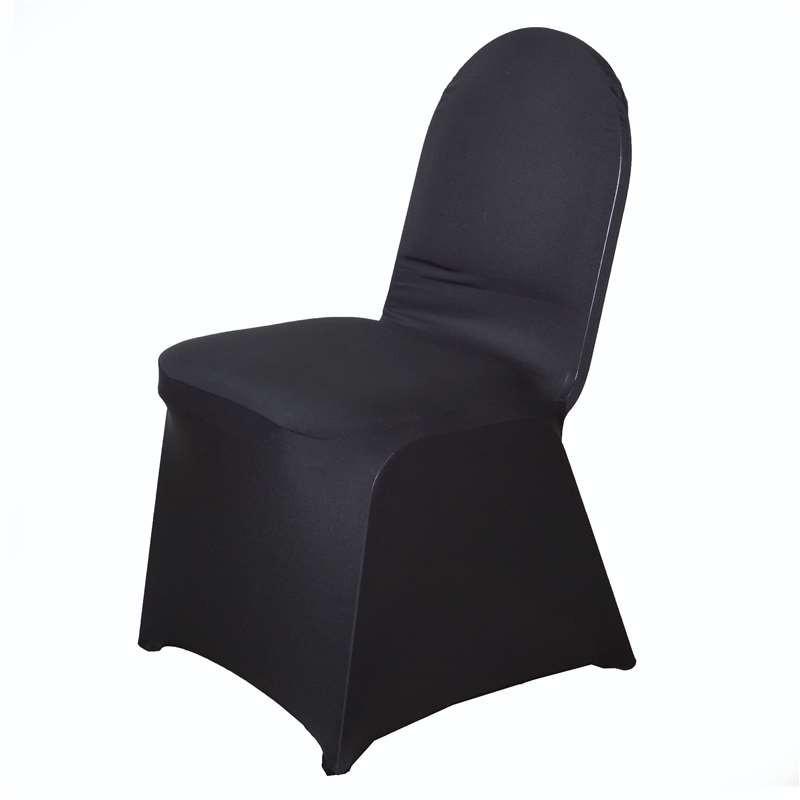 Black Spandex Chair Cover-
