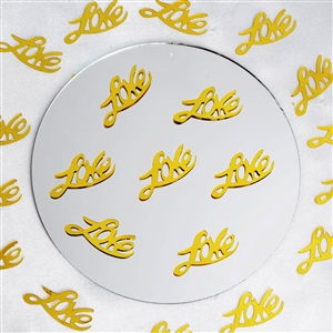 Gold Foil Confetti-Metllic Foil Wedding Party Love Design