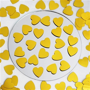 Gold Foil Confetti-Dreamy Metallic Foil Wedding Heart Design
