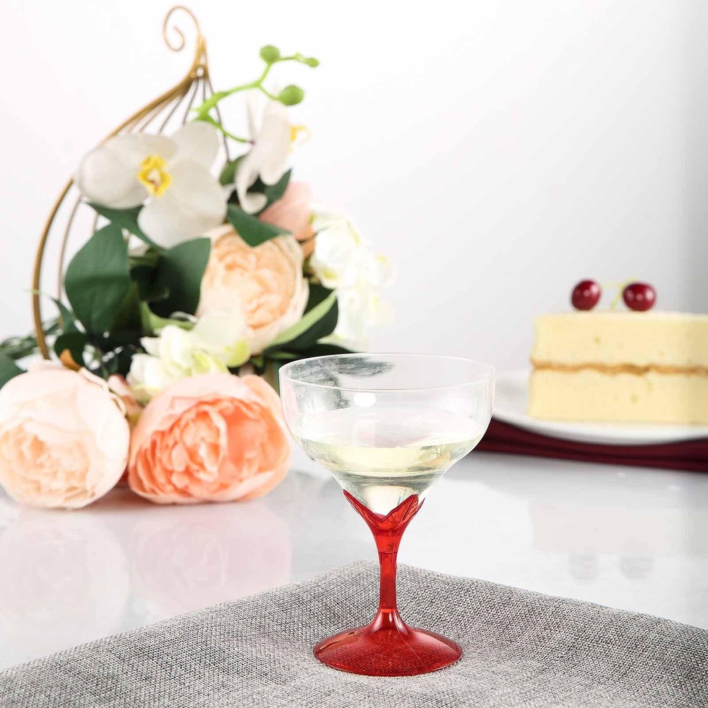 6 oz Red Plastic Speality Cup-