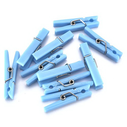 Mini Blue Party Favor Clothes Pin 20ct