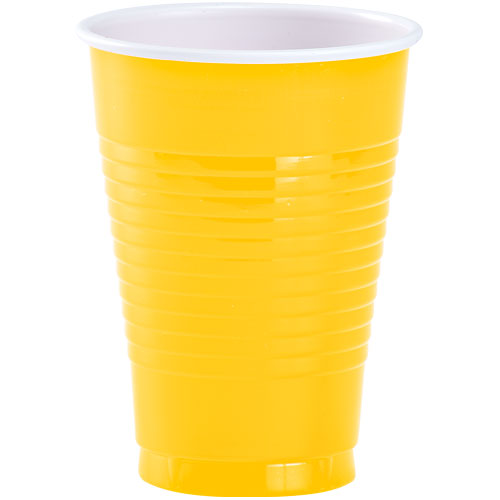 12oz Sunshine Yellow Cup -  (20 ct)