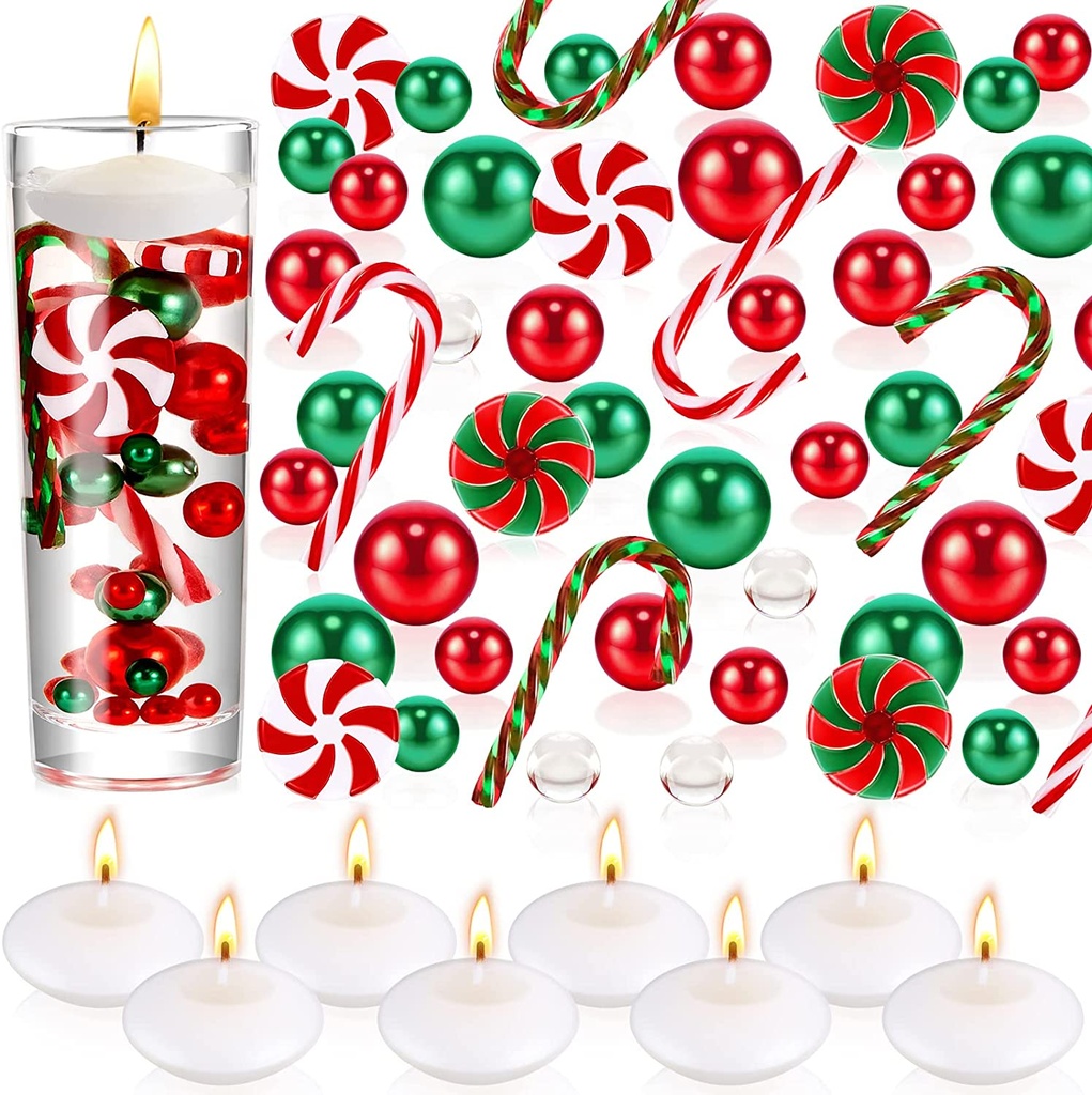 CHRISTMAS ORBEEZ DECORATIONS RED/WHITE/GREEN