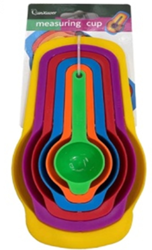 MULTICOLORED 6PC MEASURING SPOONS