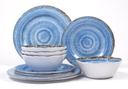 Melamine Combo Rustic Blue 6pc