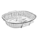 FOIL ROASTER PAN OVAL W/HANDLES NICOLE'S (Each)