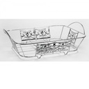 Decorative Pan Holder Half Silver Each