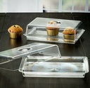 Clear Acrylic Rect Tray w/Lid (Each)