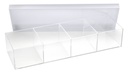 Acrylic square clear w/lid (Each)