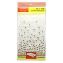 54"x108" Gold Confetti Table Liner (1 ct)