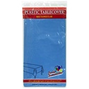 54x108" Medium Blue Table Liner -  (1 ct)