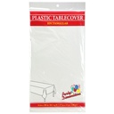 54x108" White Table Liner -  (1 ct)
