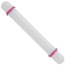 FONDANT ROLLING PIN W/ 2 SIZED THICKNESS RINGS 7512