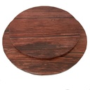 MDF 12" DARK WOOD CAKE CIRCLE