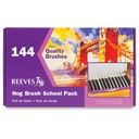 REEVS BRUSH FLAT/RND NYLN 144CT SCHOOL PK