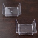 2.25" x 2.25" Clear Plastic Plate-