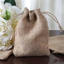 5" x 7" Natural Tone Jute Burlap Bag-