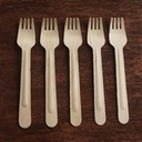 6" Natural Tone Birchwood Fork-