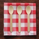 7" Natural Tone Bamboo Spoon-