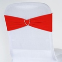 5" x 12" Red Spandex Chair Sash-