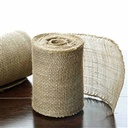 5" x 10 yards Natural Tone Rustic Burlap Fabric-