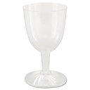 6oz wine glass 1 piece clear 10/10cs