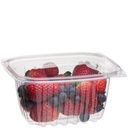 16 OZ COMPOSTABLE DELI CONTAINER CLEAR RECTANGULAR 100CT ECO