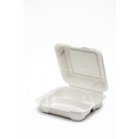 8" 3PT PAPER CLAMSHELL WHITE 40011 140CT BIONATURE