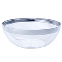 32 oz Silver Plastic Bowl-