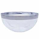 2 qt Silver Plastic Bowl-