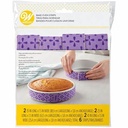 WILTON 6 PC BAKE EVEN STRIP SET