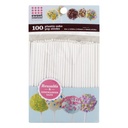 GoodCook 6" Plastic Pop Sticks White 100ct