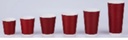 [88-C004-1-16]16 OZ RED RIPPLED HOT CUP 25CT