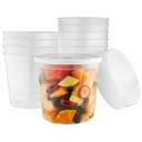PLASTIC CONTAINER W/LID ROUND DELI CLEAR 80oz (5ct)