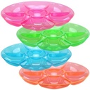 12" 5-Comp Assorted Tints Tray Pink (Each)