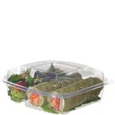9"X6" COMPOSTABLE CLAMSHELL CLEAR HOAGI LC96 80CT ECO