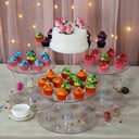 6 Tier Clear Acrylic Cupcake Cake Stand