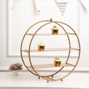 21" Gold Metal Tiered Cupcake Stand | 3 Tier Dessert Stand Cupcake Holder | Display Stand