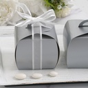 25 Pack | Silver Cupcake Party Favor Boxes