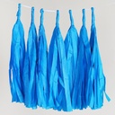 12 PCS Turquoise Paper Tassel Tissue Garland