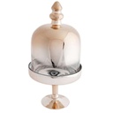 16" Champagne Cake Dome | 2 Piece Set | 6-in-1 Dome Set | Cake Stand | Display Set | Candy Display