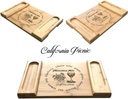 Cheese Charcuterie Wine Board - Organic Bamboo