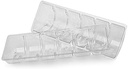 6"x2"x1" CLEAR 6-CELL MACARON TRAY INSERT