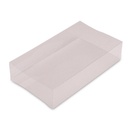 9 X 5-1/4 X 2 WHITE CLEAR VIEW MACARON BOX SLEEVE