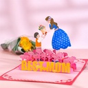 3D Pop Up Best Mom Greeting Card